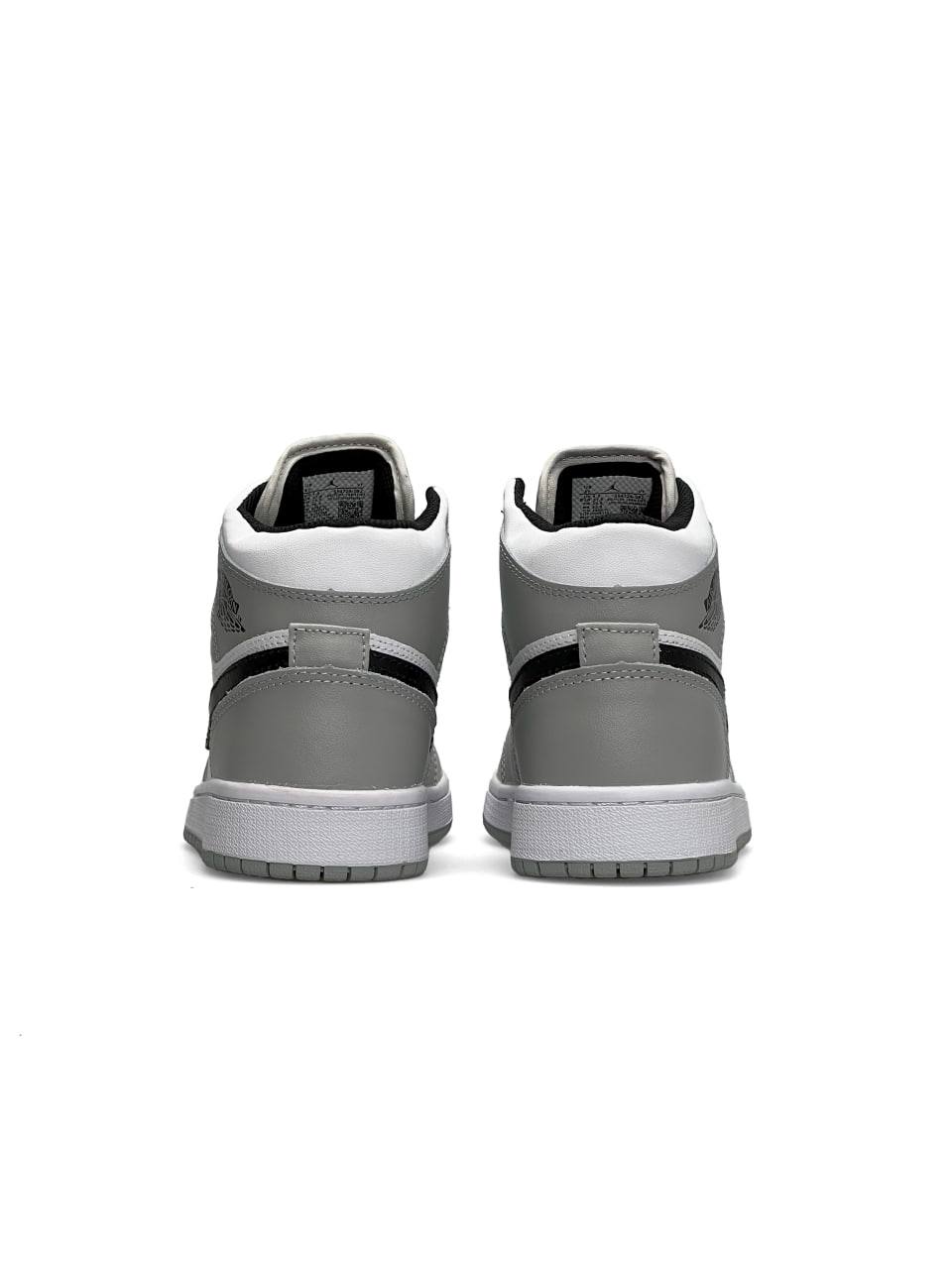 Nike Air Jordan 1 High Gray White Black Fur