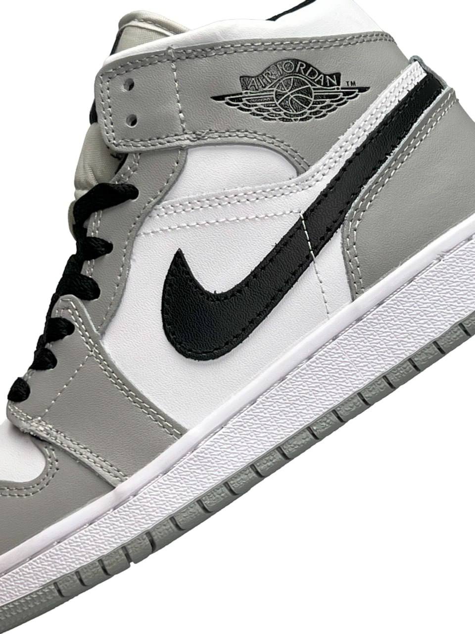 Nike Air Jordan 1 High Gray White Black Fur