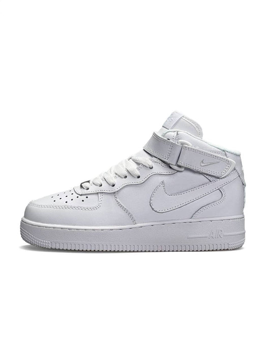 Nike Air Force 1 High All White Fur