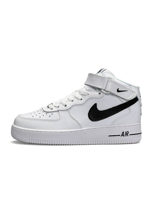 Nike Air Force 1 High White Black Fur