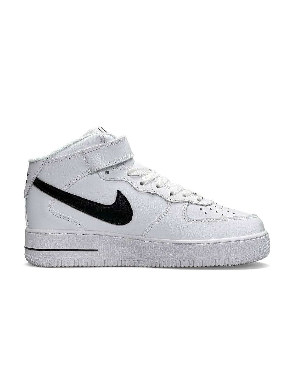 Nike Air Force 1 High White Black Fur