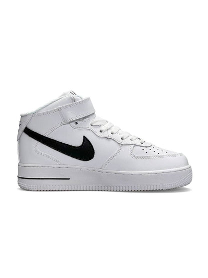 Nike Air Force 1 High White Black Fur