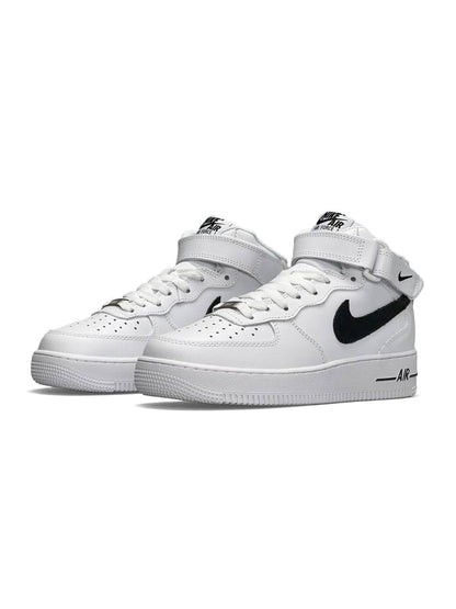 Nike Air Force 1 High White Black Fur