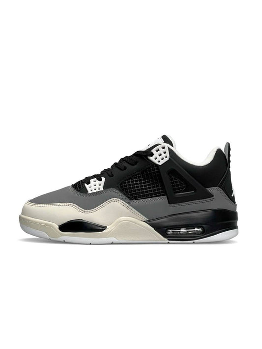 Nike Air Jordan 4 Retro Fleece Termo Black Gray Beige