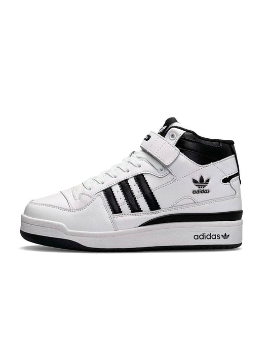 Adidas Forum High White Black Fur