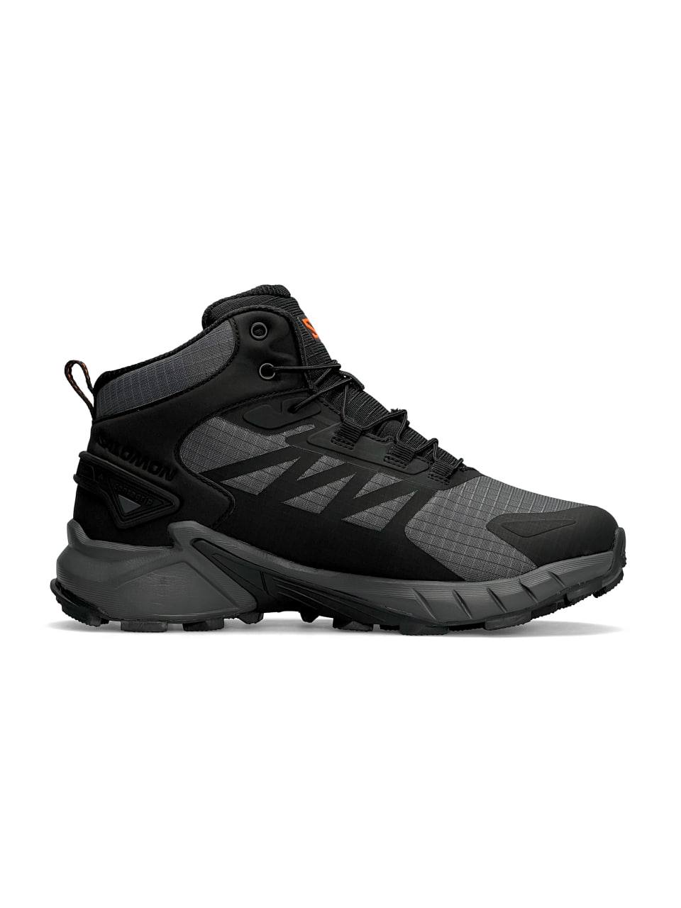 Salomon Gore-Tex High Gray Black Fur