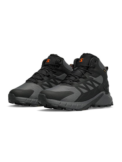 Salomon Gore-Tex High Gray Black Fur