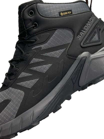 Salomon Gore-Tex High Gray Black Fur