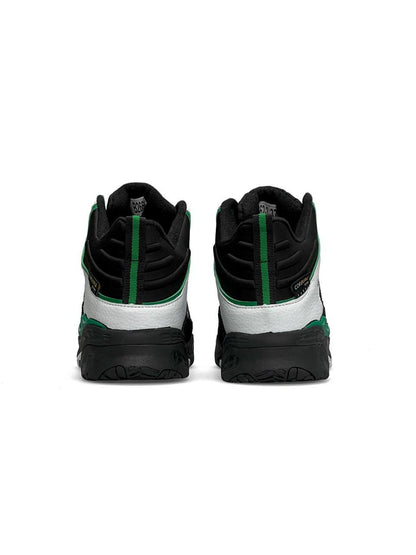 Adidas Niteball High Black White Green Fur