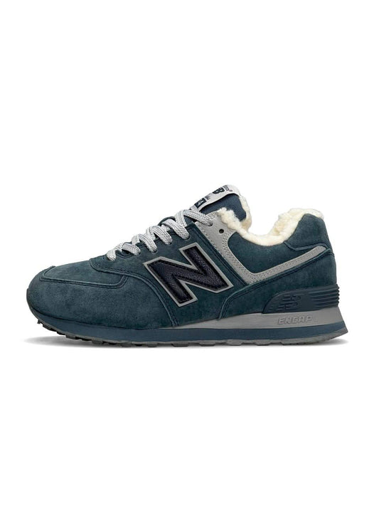 New Balance 574 Dark Gray Fur