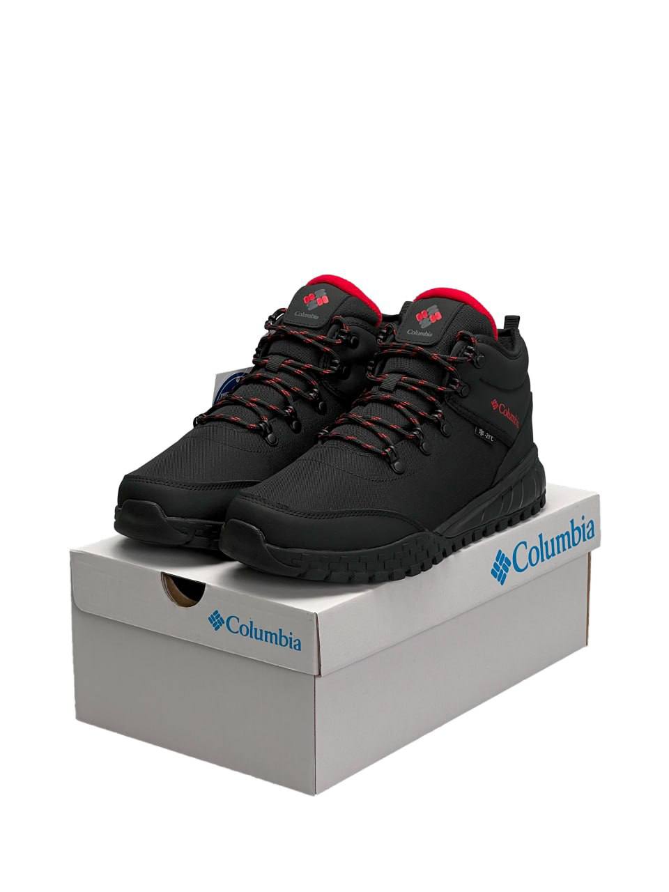 Columbia Firebanks Mid Trinsulate Black Red Termo