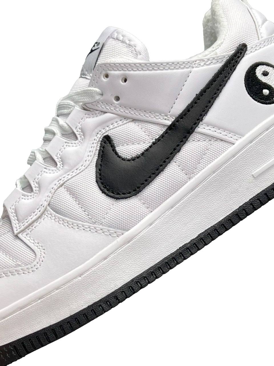 Nike Air Force 1 Yin Yang Fleece Termo White Black cro.ua