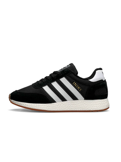 Adidas Iniki Fleece Termo Black White Stripes Gum