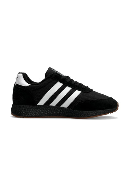 Adidas Iniki Fleece Termo All Black White Stripes Gum