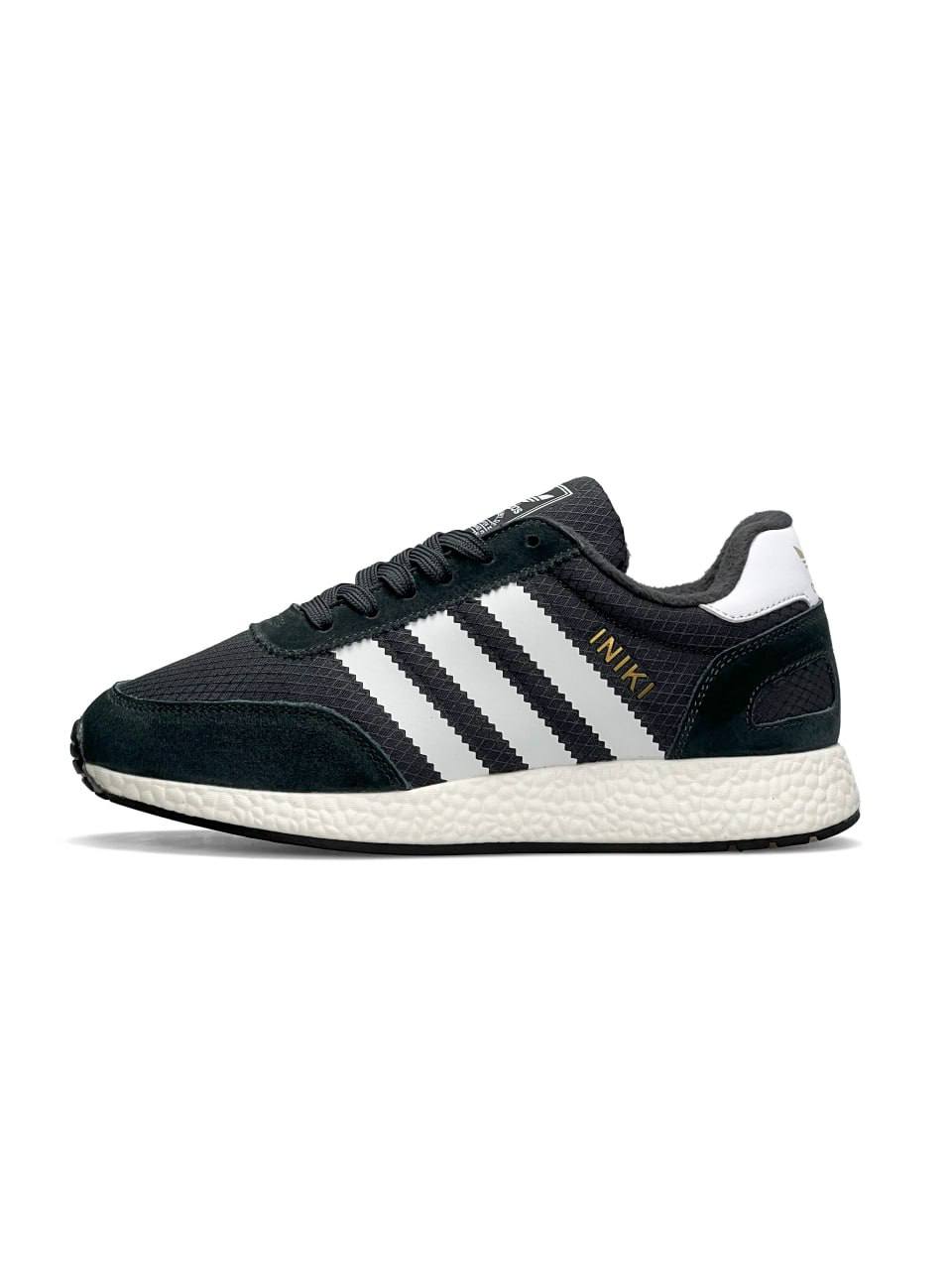 Adidas Iniki Fleece Termo Dark Grey White Stripes