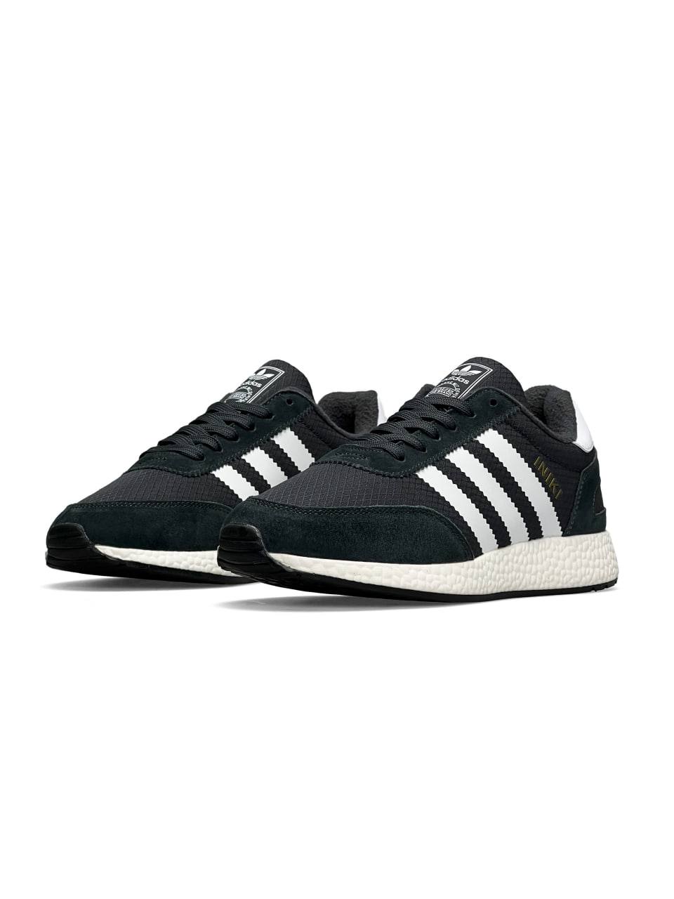 Adidas Iniki Fleece Termo Dark Grey White Stripes