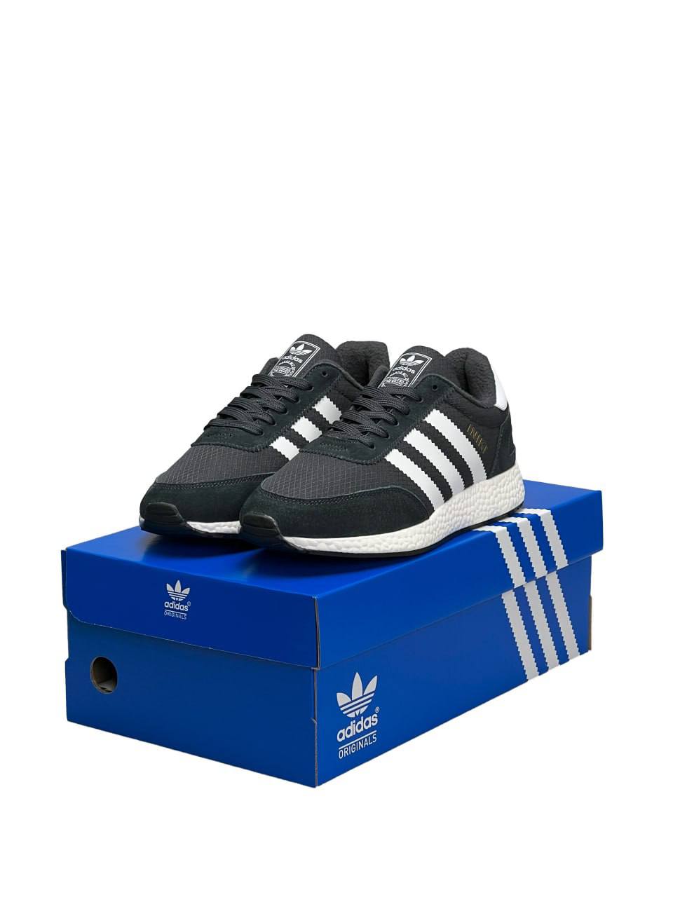 Adidas Iniki Fleece Termo Dark Grey White Stripes