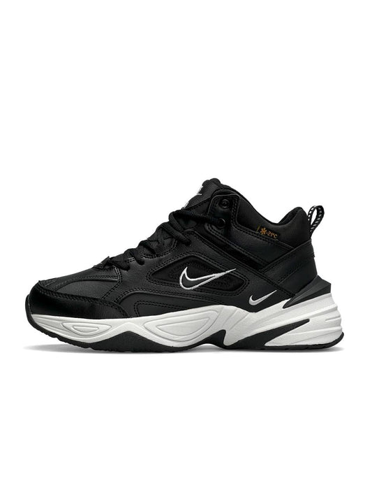 Nike M2K Tekno Mid Black White Fur