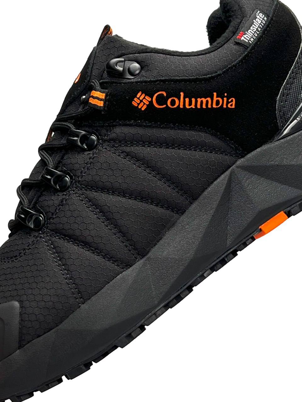 Columbia Facet Low Trinsulate All Black Orange Termo