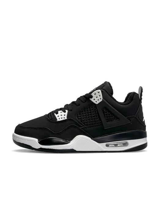 Nike Air Jordan 4 Retro Fleece Termo Black White