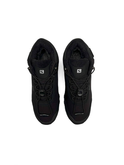 Salomon Shelter Black White Fur