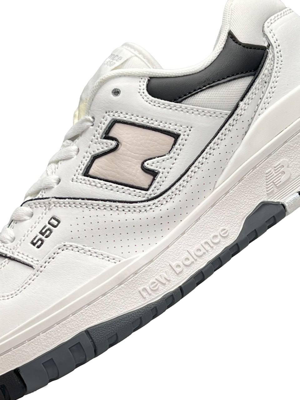 New Balance 550 Low White Sand Black