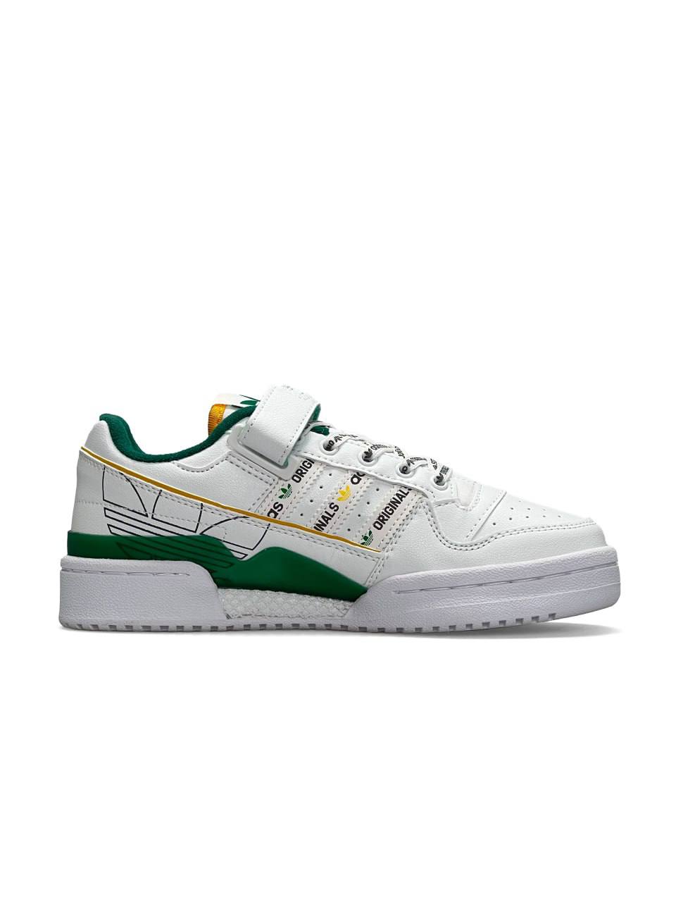 Adidas Forum Low New White Green Yellow