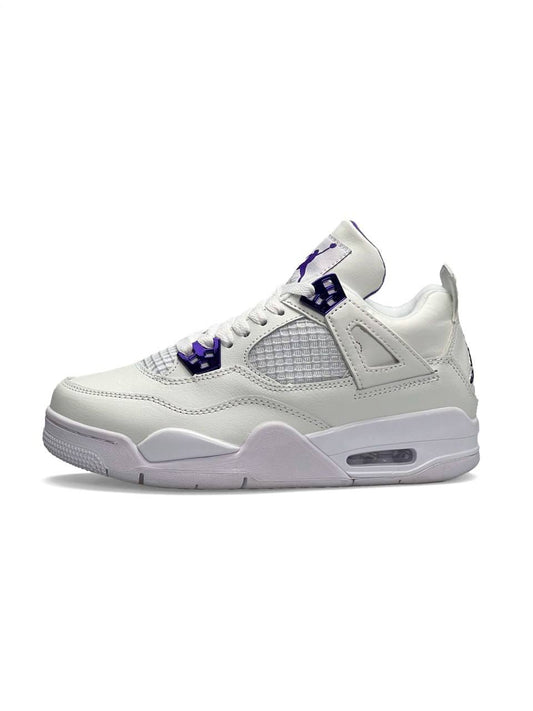 Nike Air Jordan 4 Retro White Metallic Purple