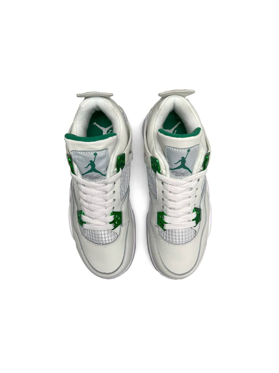 Nike Air Jordan 4 Retro White Metallic Green