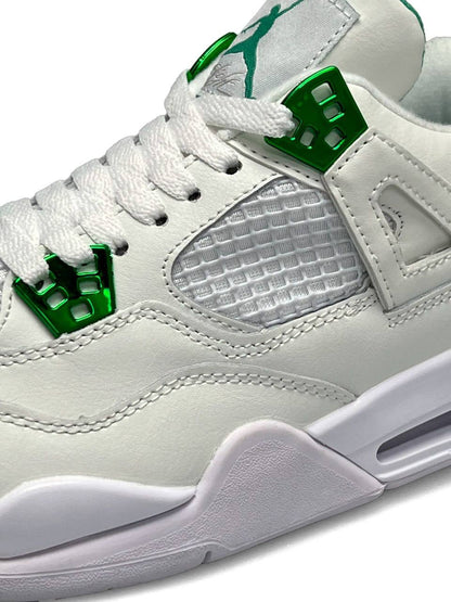 Nike Air Jordan 4 Retro White Metallic Green