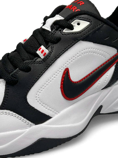 Nike Air Monarch White Black Red