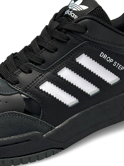 Adidas Drop Step All Black White