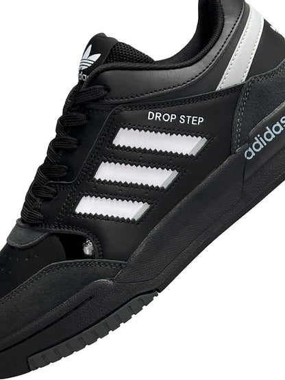 Adidas Drop Step All Black White