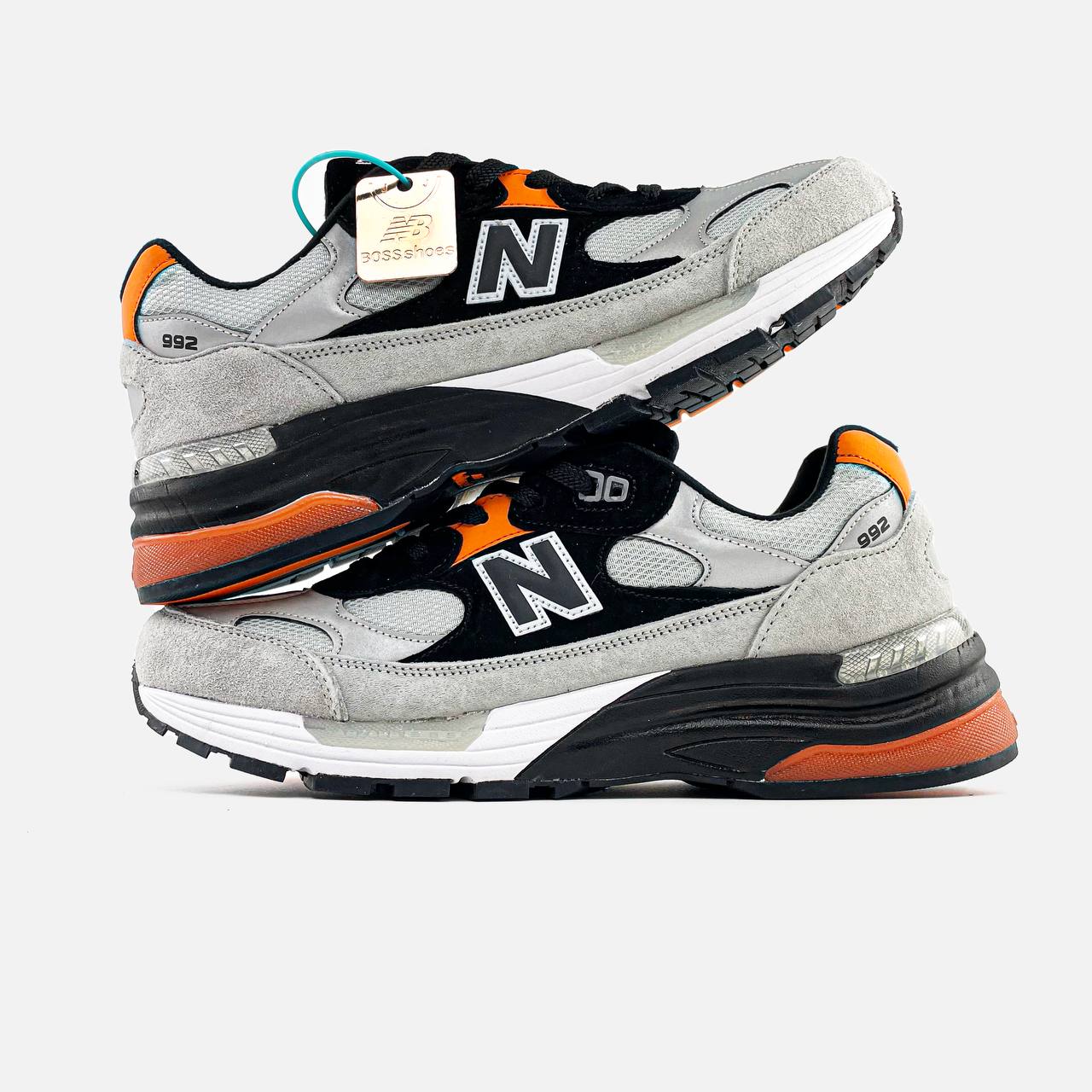 New Balance 992 X Dtlr Grey Black Orange