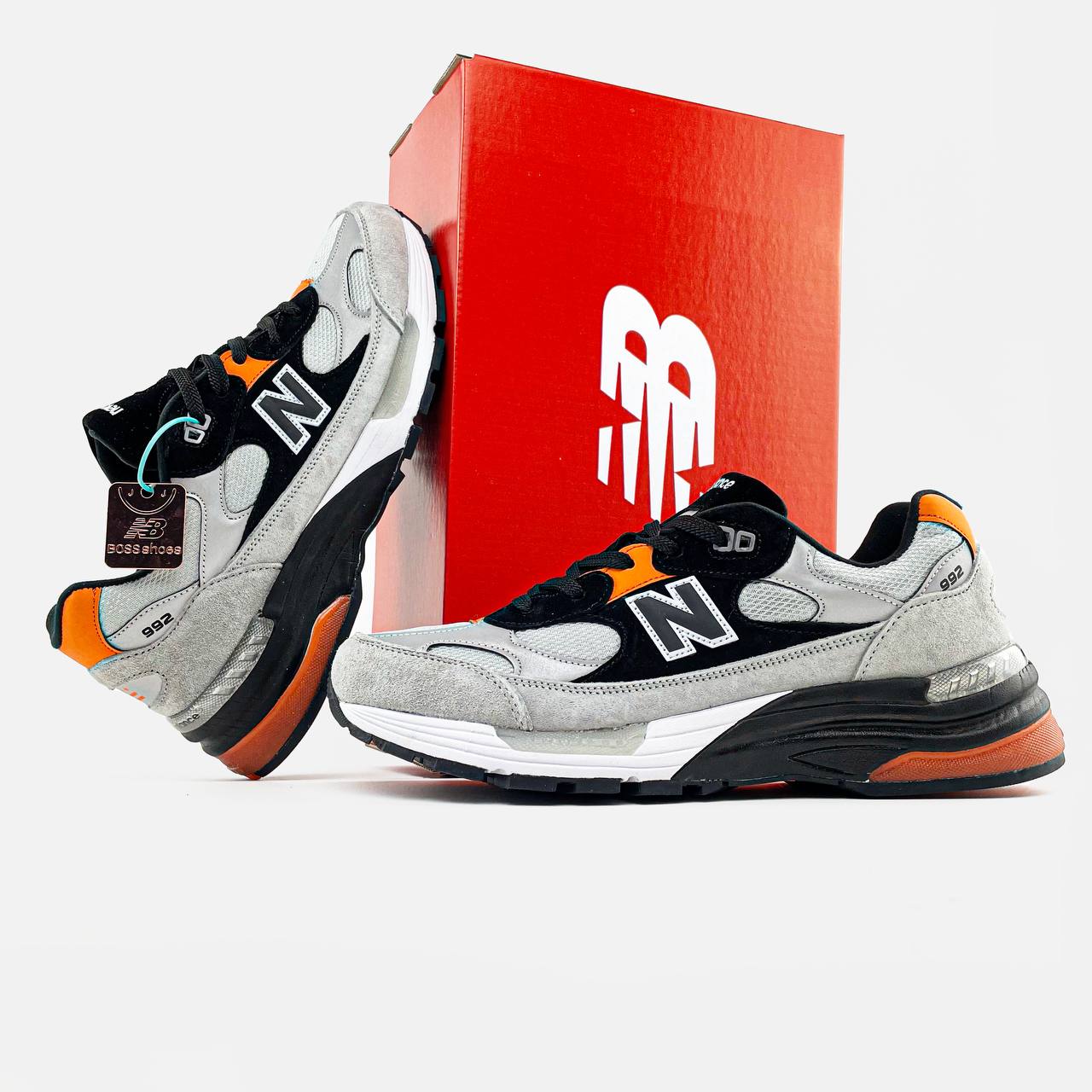 New Balance 992 X Dtlr Grey Black Orange