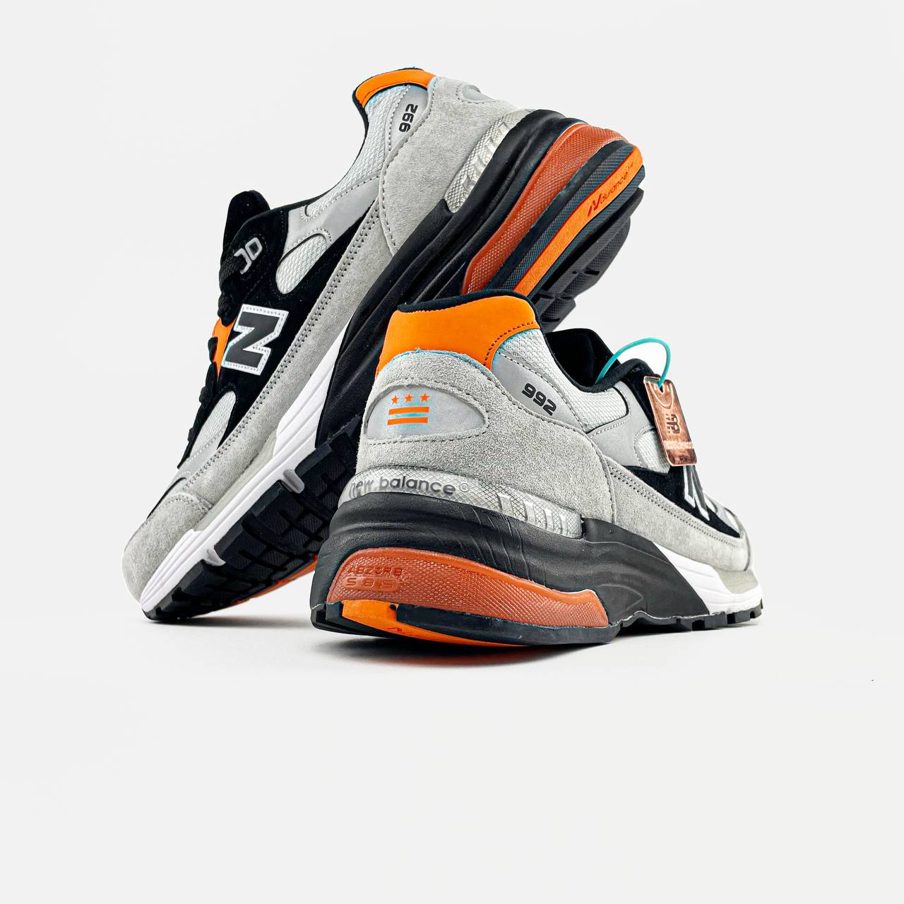 New Balance 992 X Dtlr Grey Black Orange