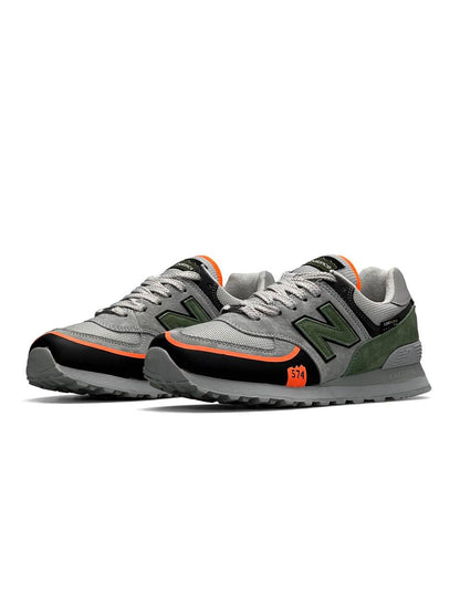 New Balance 574 TP2 Gray Green Orange