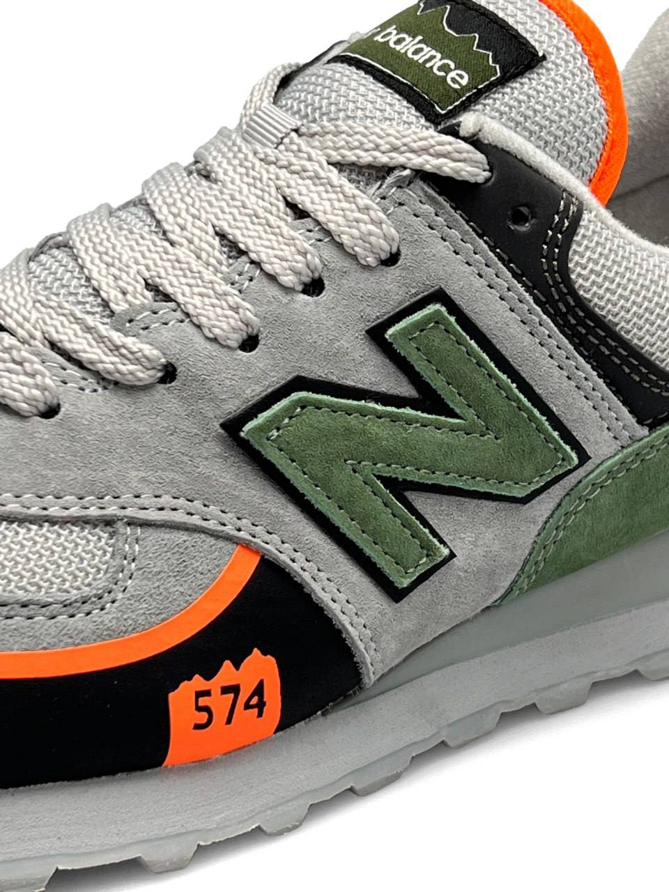 New Balance 574 TP2 Gray Green Orange