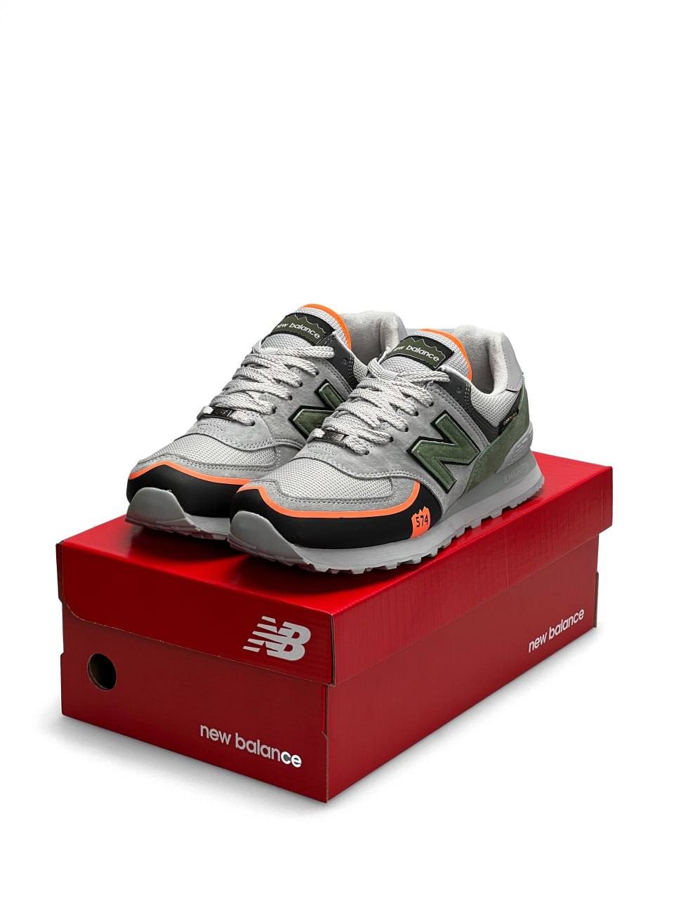 New Balance 574 TP2 Gray Green Orange