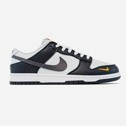 Nike SB Dunk Low Black Total Orange Mini Swoosh