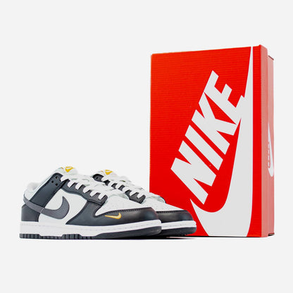 Nike SB Dunk Low Black Total Orange Mini Swoosh