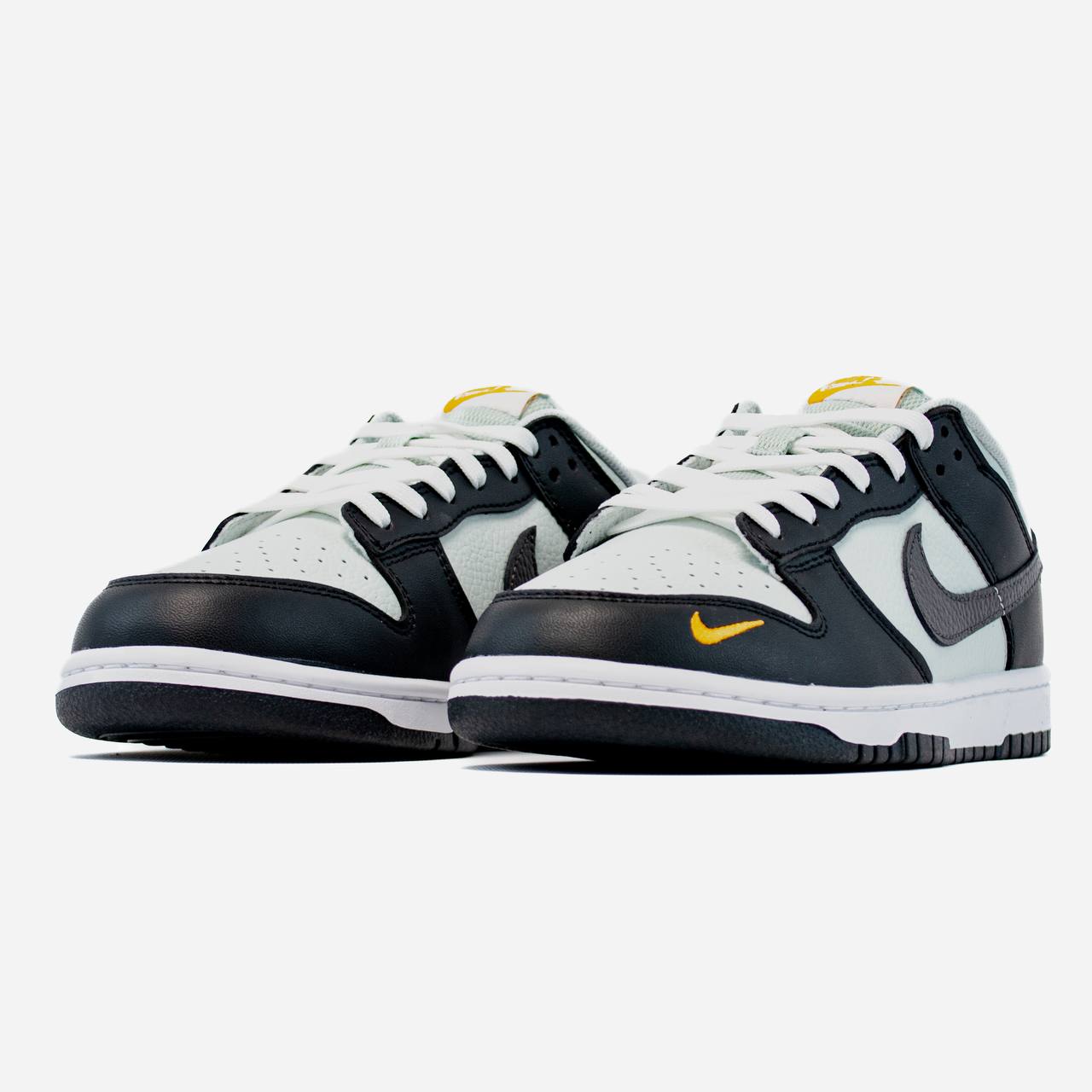 Nike SB Dunk Low Black Total Orange Mini Swoosh