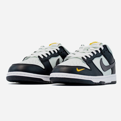 Nike SB Dunk Low Black Total Orange Mini Swoosh