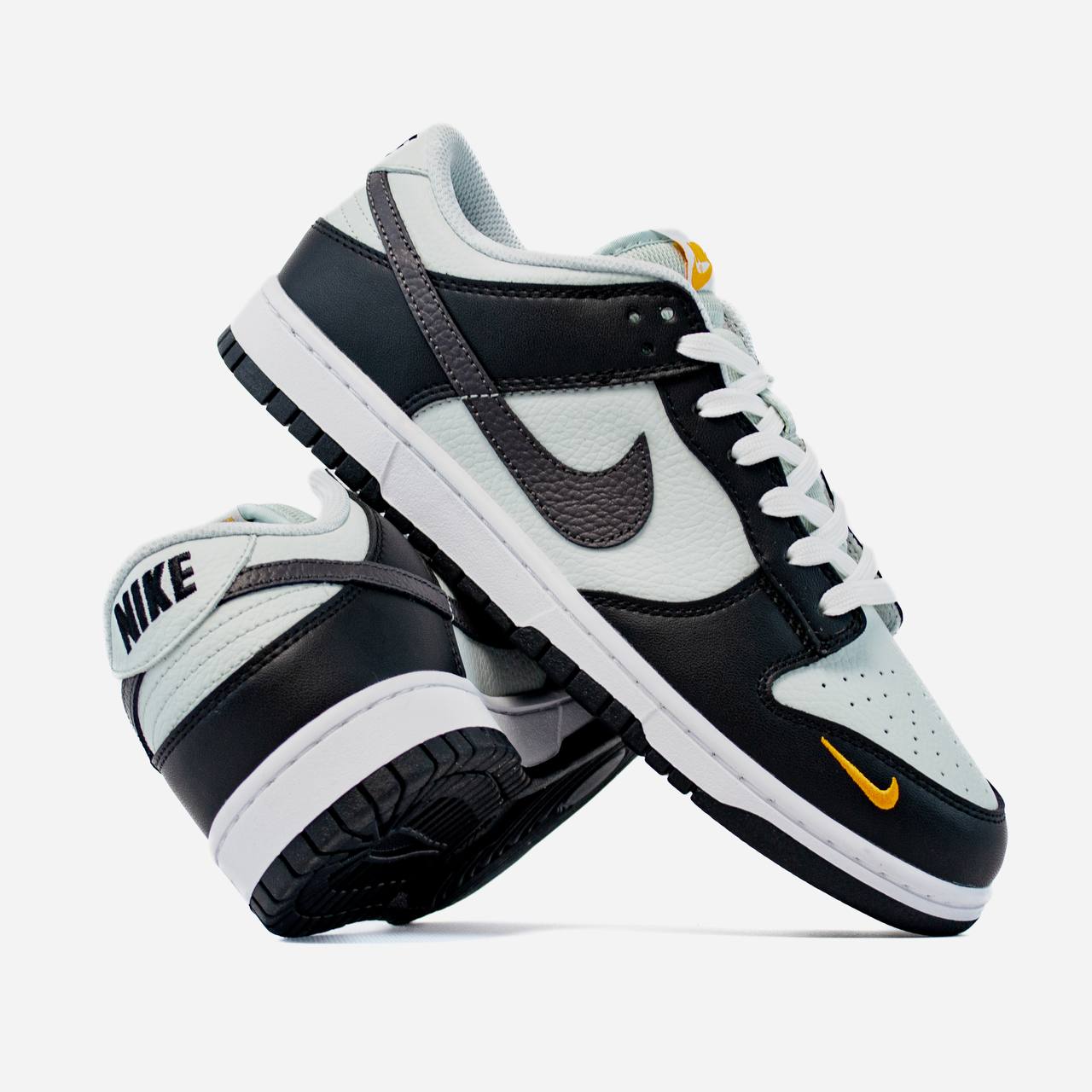 Nike SB Dunk Low Black Total Orange Mini Swoosh
