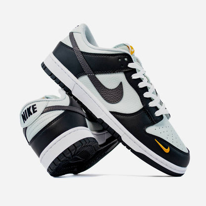 Nike SB Dunk Low Black Total Orange Mini Swoosh