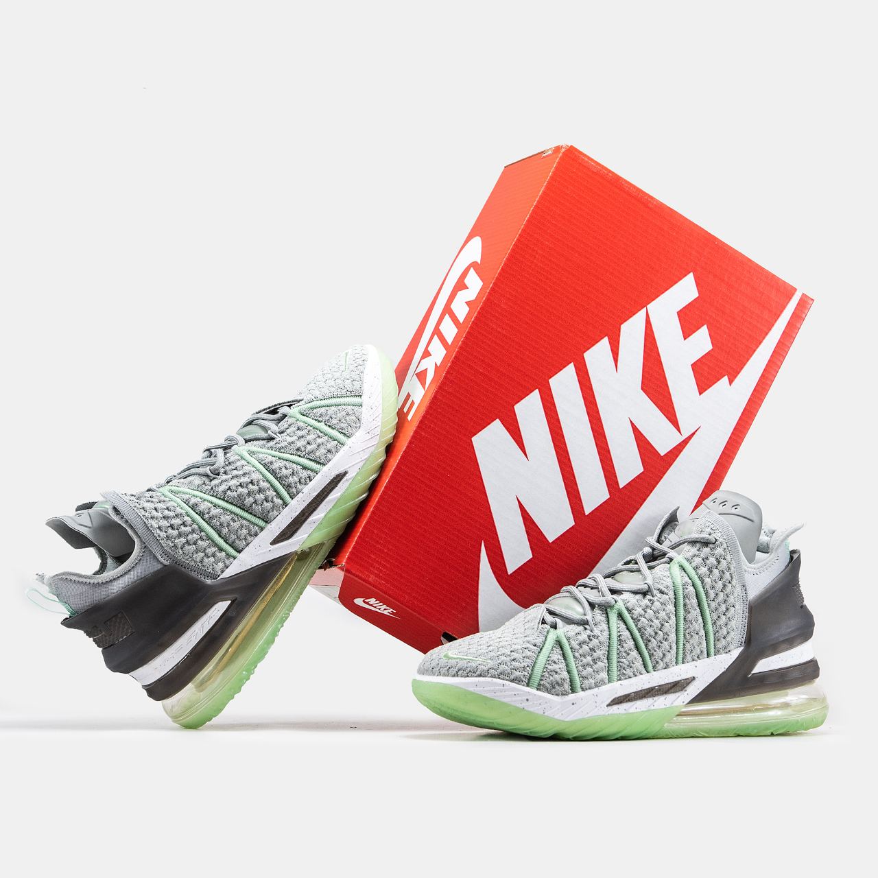 Nike LeBron 18 Grey Green