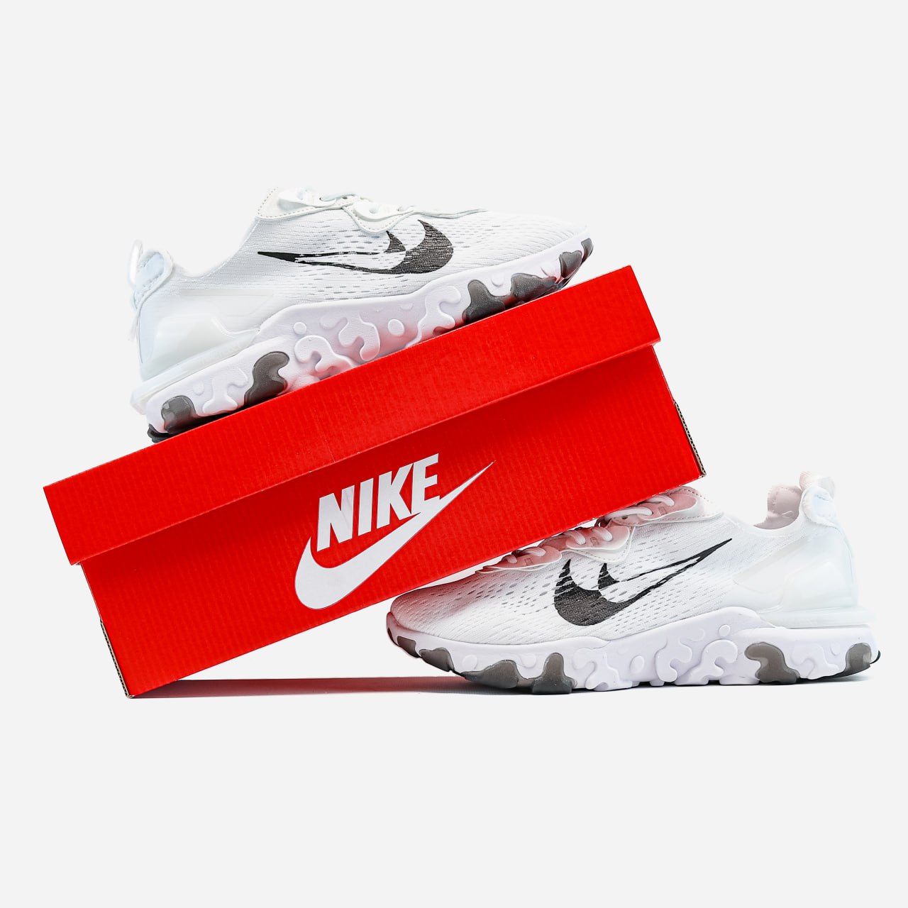 Nike React Vision White Black Swoosh