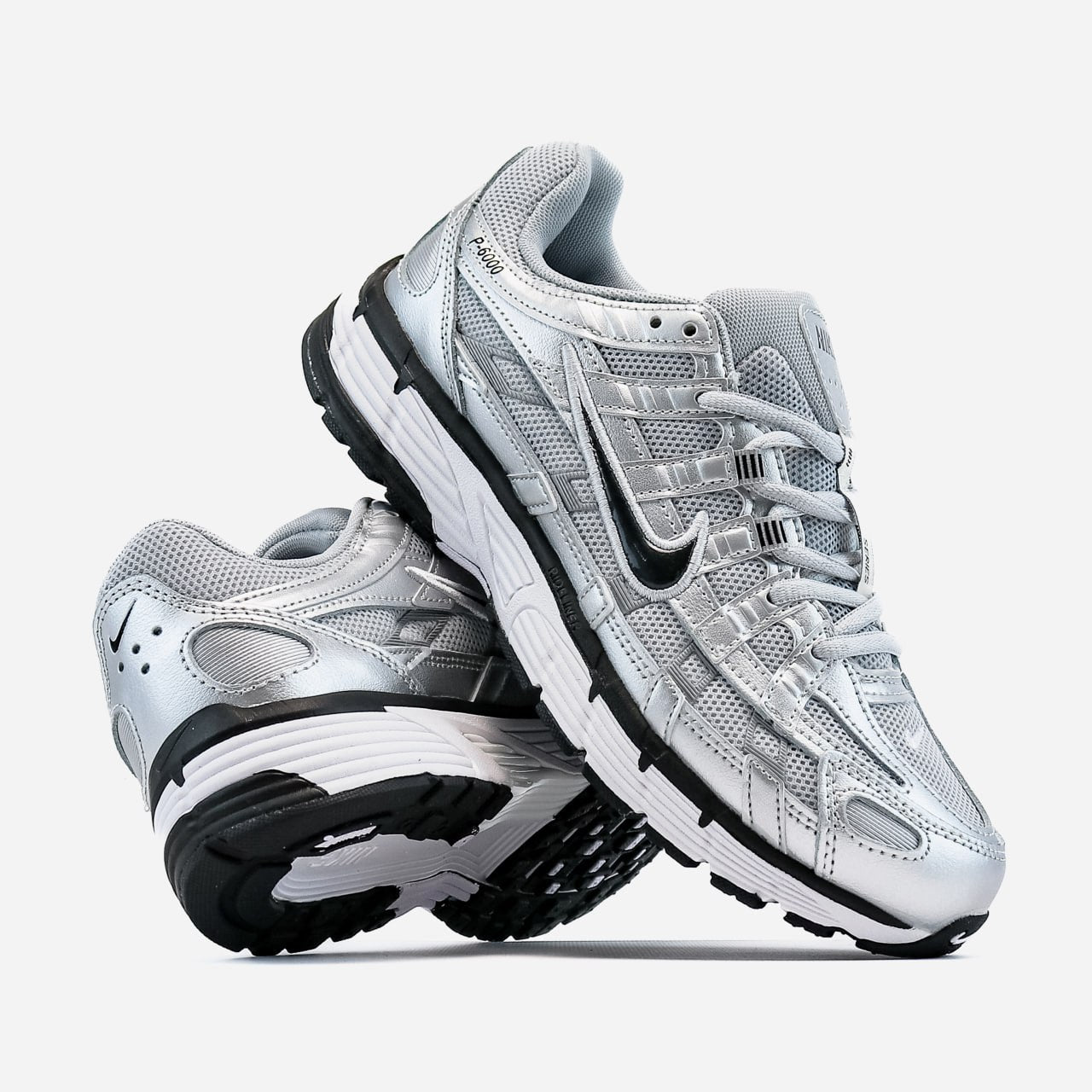 Nike P-6000 Silver White Black