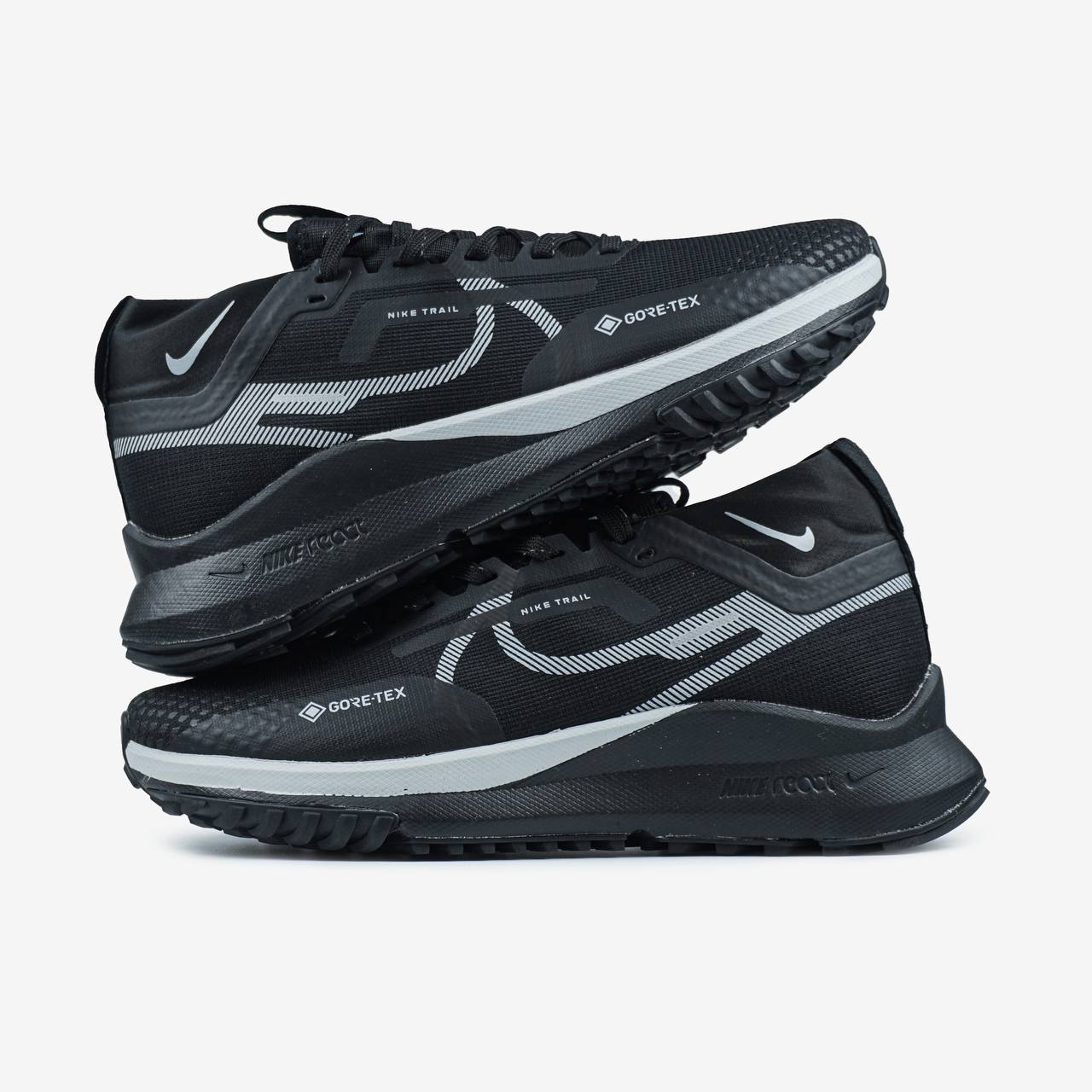 Nike React Pegasus Trail 4 GORE-TEX Black White Grey