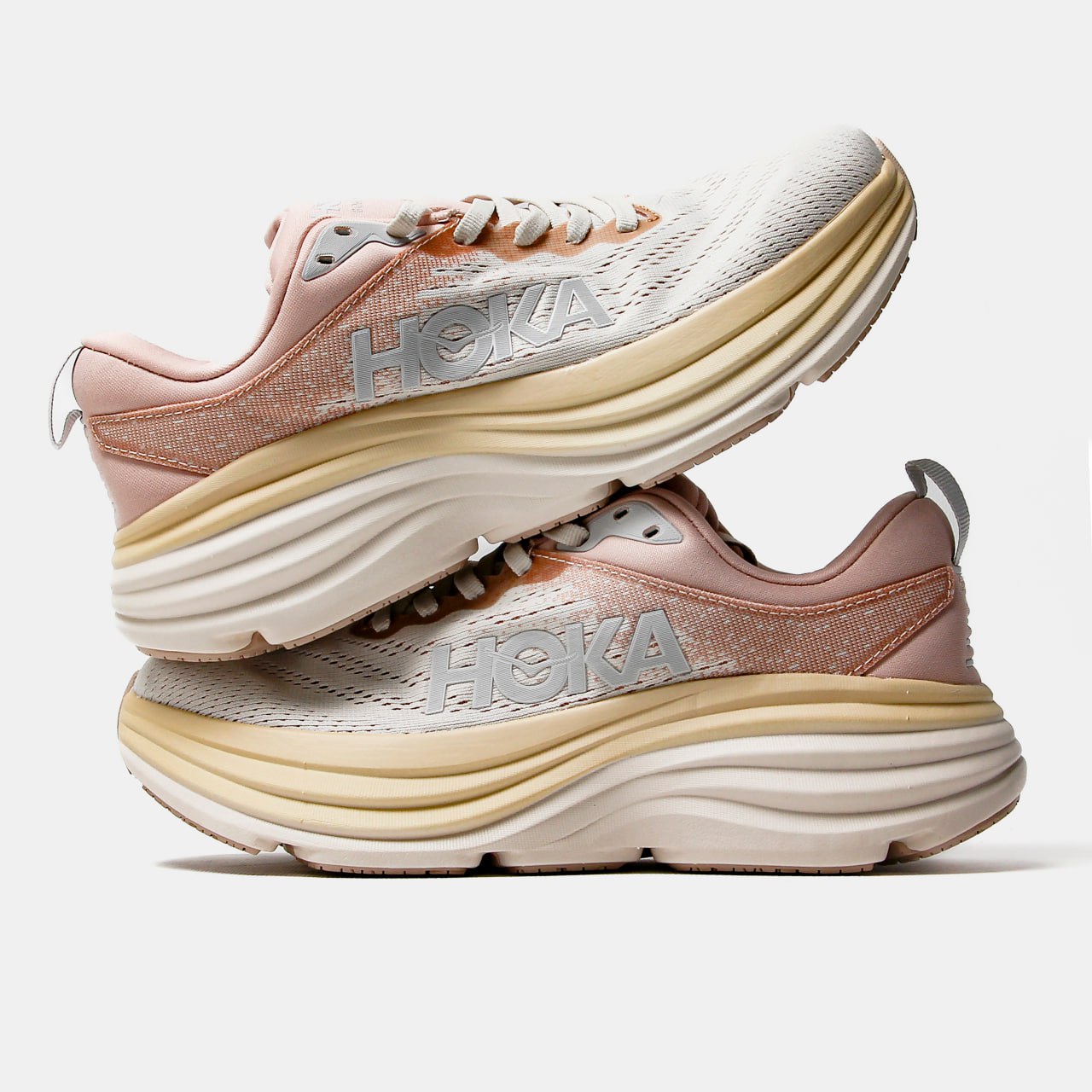 Hoka One Bondi 8 Beige